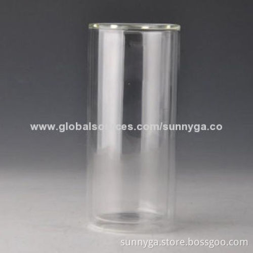 Double Wall Highball Water Glass, Customized Sizes Welcomed, 215mL Capacity
